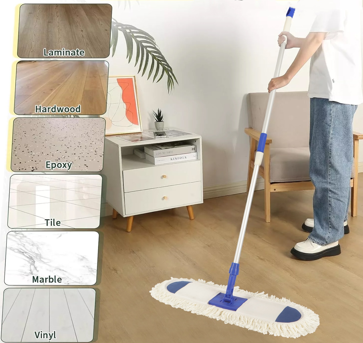 Une révolution dans le nettoyage commercial: MOP FLAT MULTIFONCTION