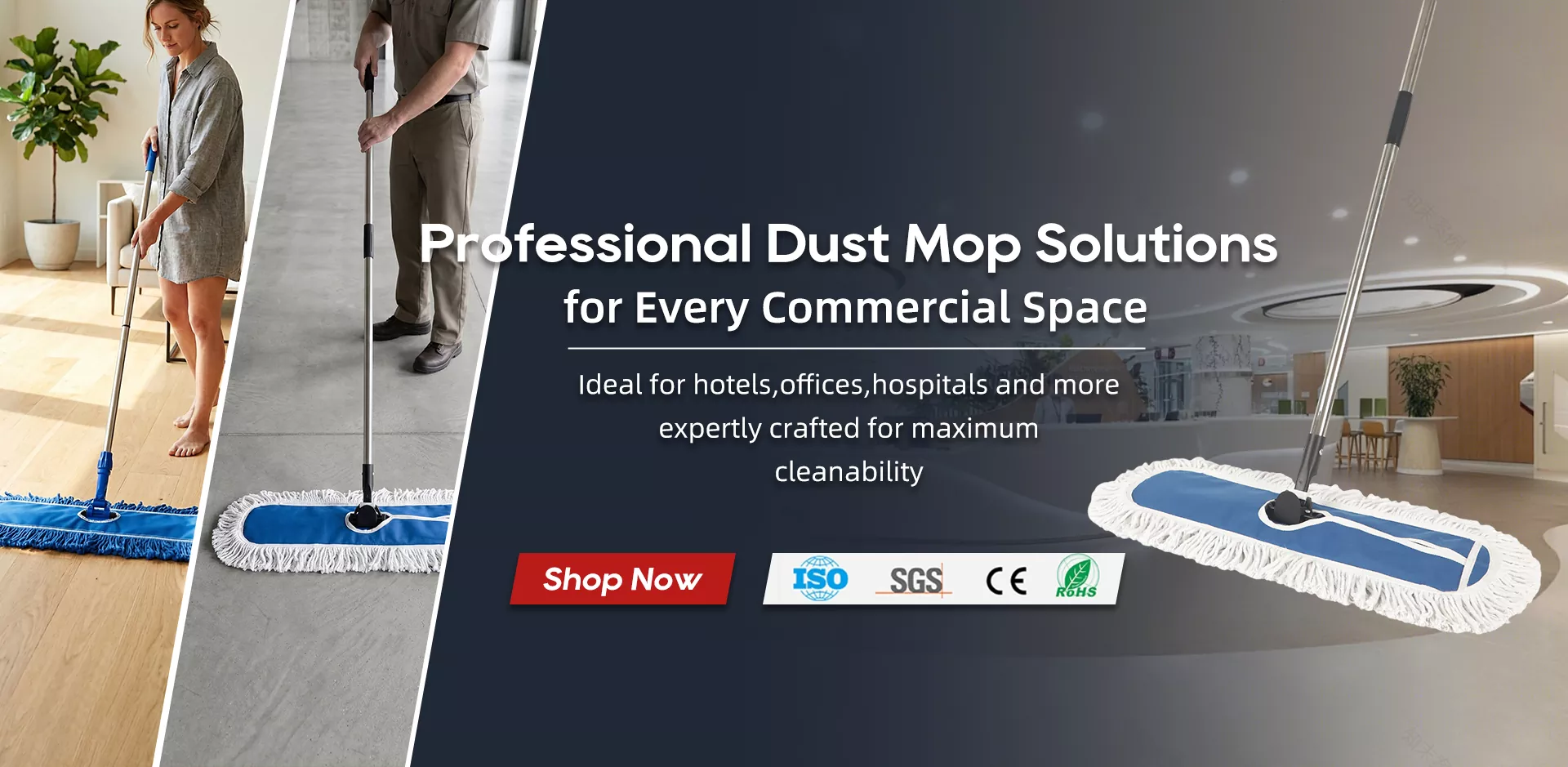 Usine de vadrouille à poussière en Chine