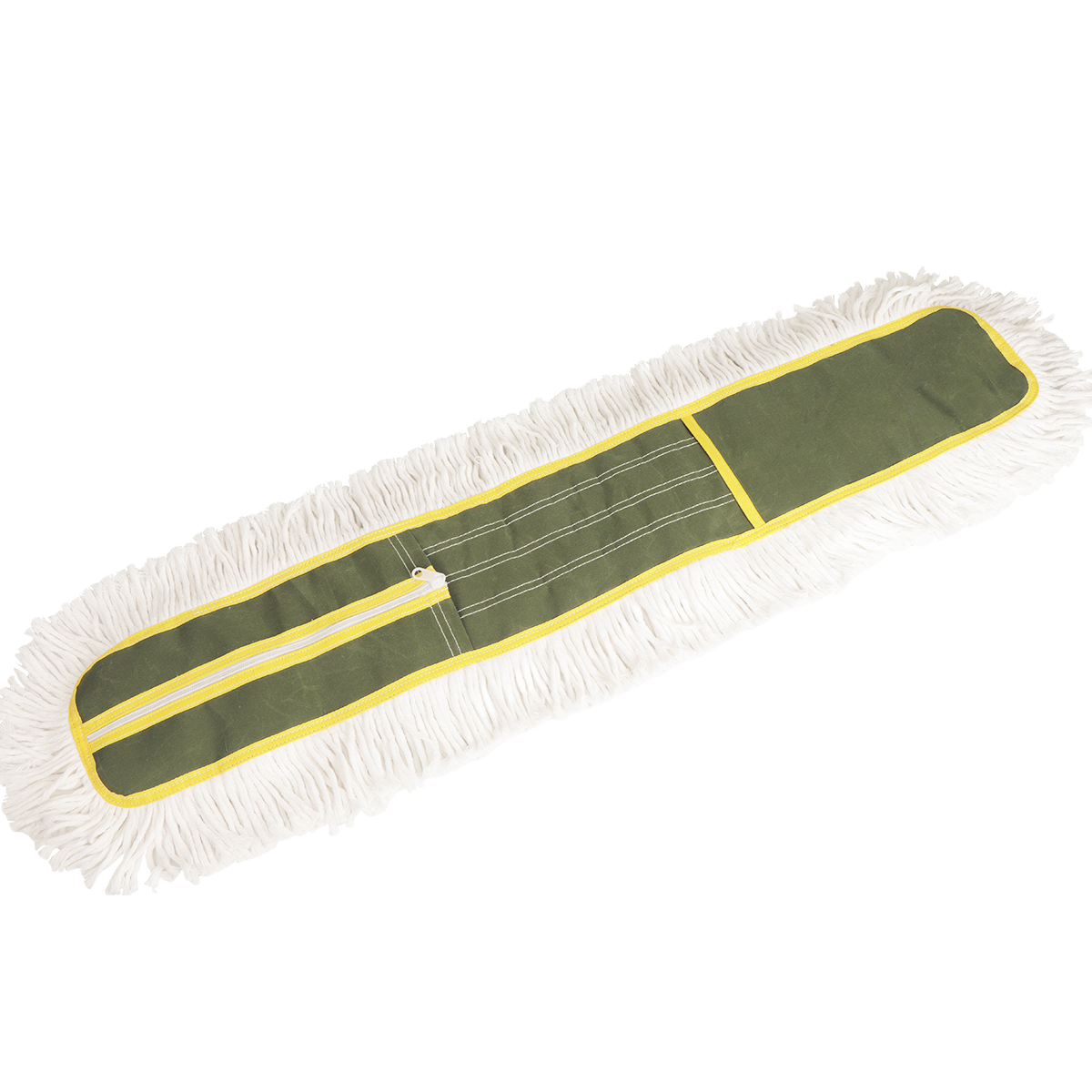 Recharge de vadrouille en coton robuste avec poche zippée