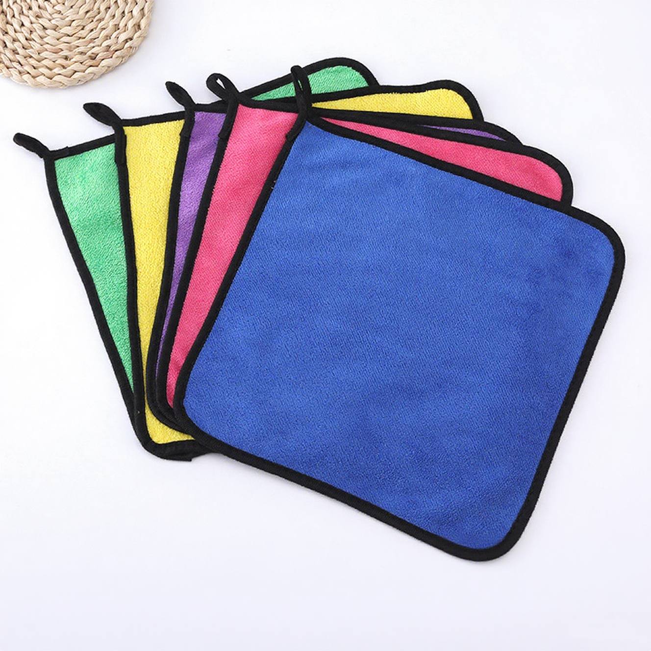 Serviette de nettoyage en polaire corail pour voiture