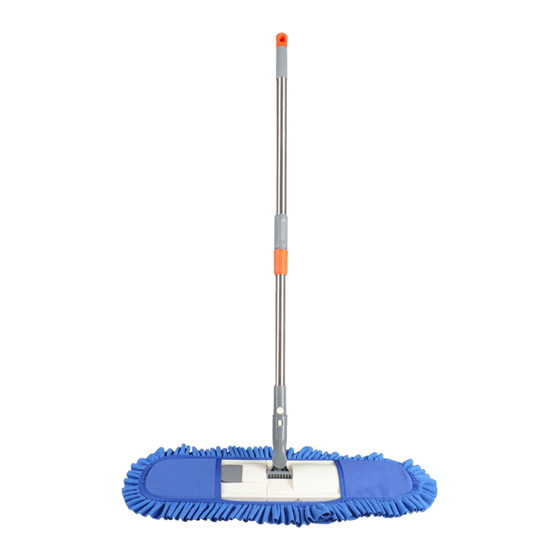 Mop de microfibre plate bleu commercial