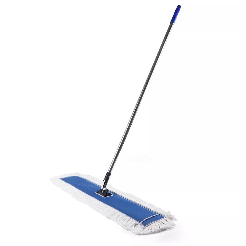 Mop plat en coton réutilisable respectueux de l'environnement
