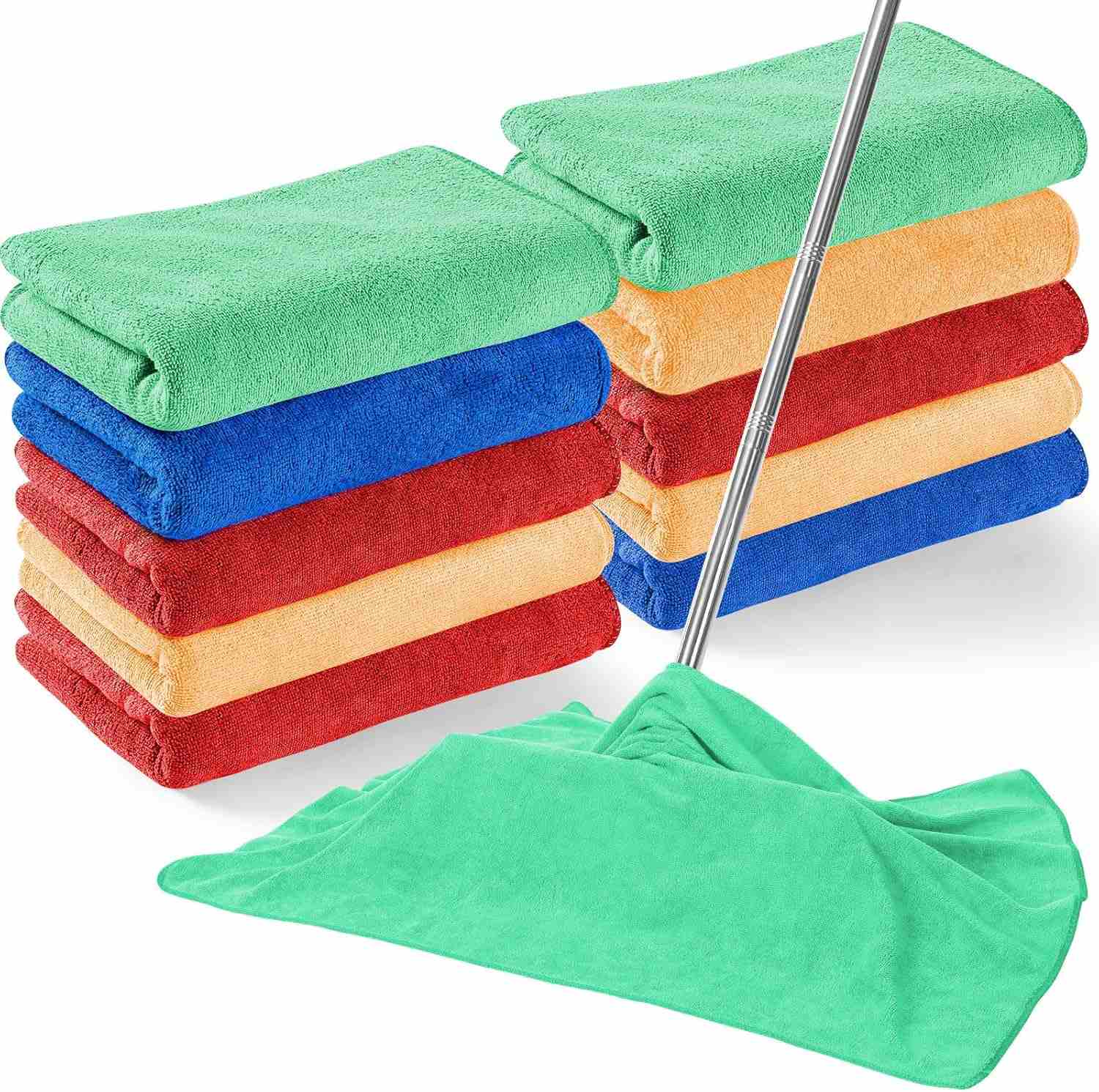 Tissu de nettoyage au sol en microfibre de grande taille