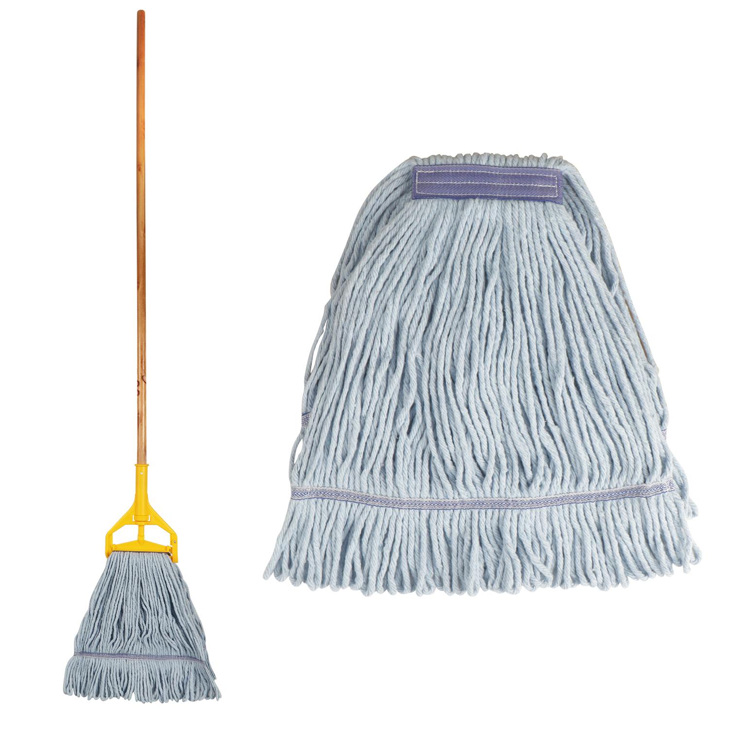 Loop End Kentucky Cotton Mop avec poignée en bois