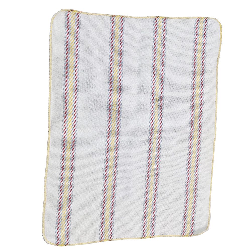 Tissu de nettoyage à rayures en coton